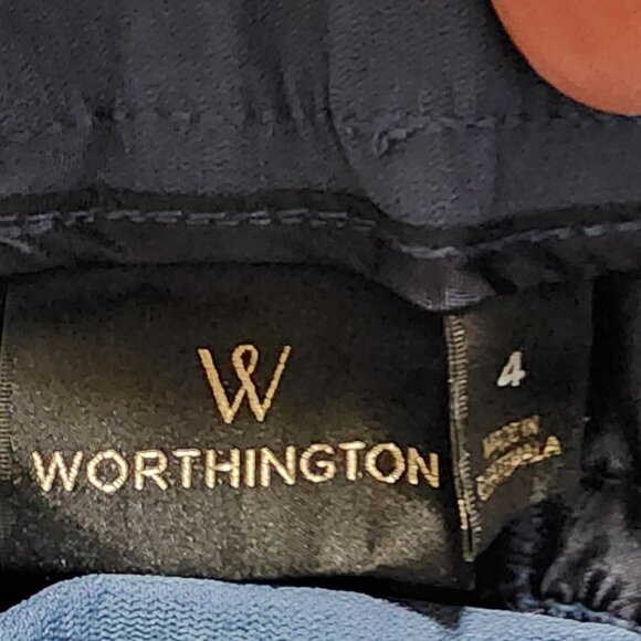 Worthington Blue Slacks Size 4 NWT - Picture 3 of 4